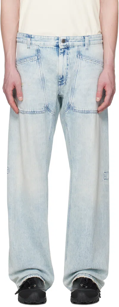 Diesel Blue Relaxed D-zeta 09l60 Jeans