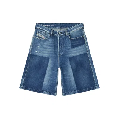 Diesel Blue Shorts - Knee-length Shorts Women