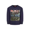 Diesel Blue Sweatshirt For Boy In Blue