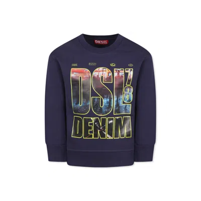 Diesel Kids' Blue Sweatshirt For Boy