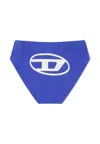 Diesel Blue Swim Briefs For Baby Boy With Logo In Blue