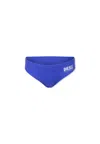 Diesel Blue Swim Briefs For Boy With Logo In Blue