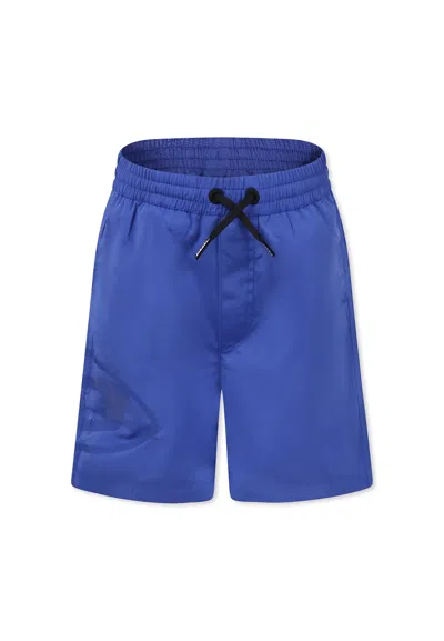 Diesel Kids' Blue Swim Shorts For Boy With Logo