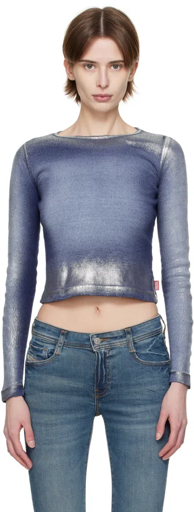 DIESEL BLUE T-BANES-NC-Q1 T-SHIRT