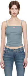 Diesel Strappy Ribbed Sleeveless Top In 89m