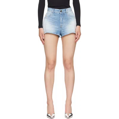 Diesel Blue Wide Denim Shorts