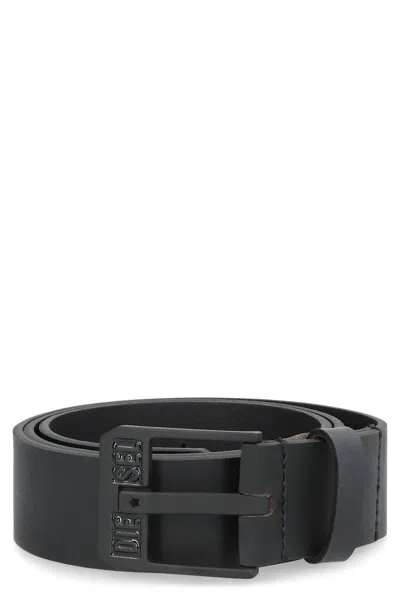 Diesel Bluestar Ii Leather Belt In Black