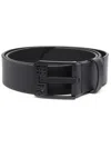 Diesel Bluestar Ii Leather Belt In Schwarz