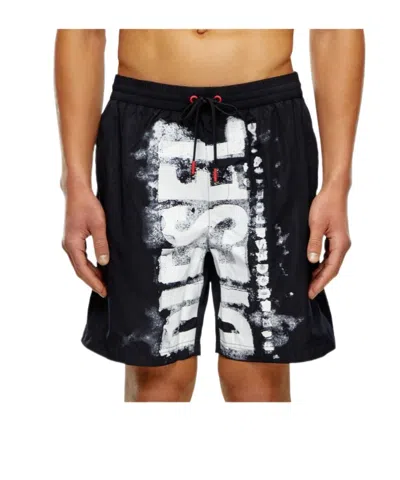 Diesel Bmbx-powel Swim Shorts In Black