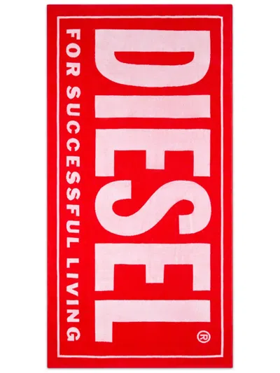 Diesel Bmt-helleri Beach Towell In Red
