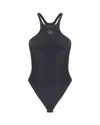 Diesel Racerback Swim Tops High-cut Leg In Black