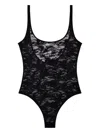 Diesel Camo Lace Bodysuit With Oval D Embroidery In Black