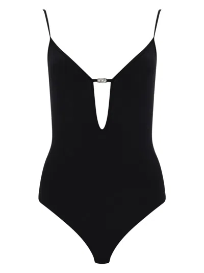 Diesel Mini Seamless Body Shaper In Black