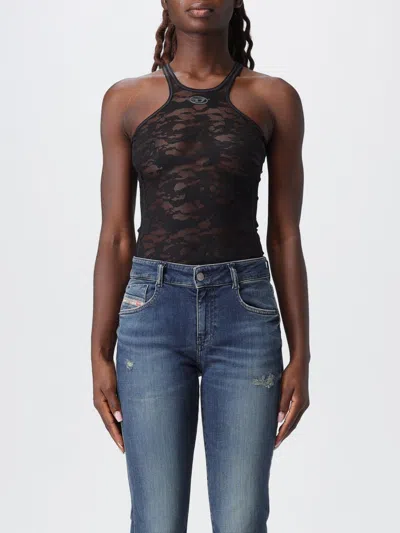 Diesel Bodysuit  Woman Color Grey In Black