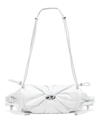Diesel Scrunch-d Shoulder Bag In White