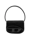 Diesel Women 1dr Denim Shoulder Bag In Black
