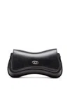 Diesel Womens T8013 Play Leather Clutch Bag In Black