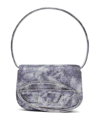 Diesel Glitter Print Shoulder Bag In Multicolor