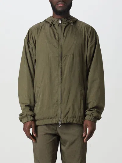 Diesel Bomber Jacket In Nylon In Green