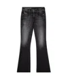 Diesel Womens 02 1969 D-ebbey Boot-cut Denim Jeans In Black