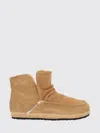 Diesel Suede Boots With Rubber Sole And Stitching In Sand