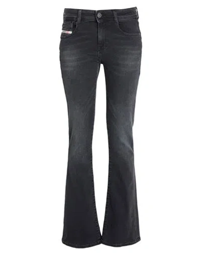 DIESEL DIESEL BOOTCUT AND FLARE JEANS 1969 D-EBBEY 0PFAS WOMAN JEANS BLACK SIZE 27 COTTON, ELASTOMULTIESTER