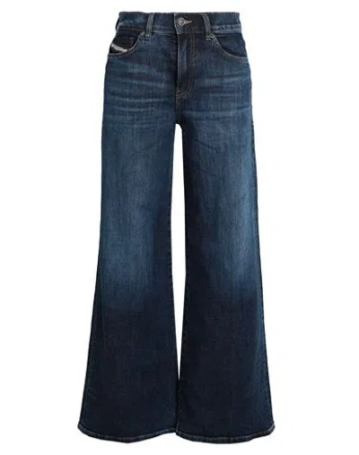 Diesel Bootcut And Flare Jeans 1978 D-akemi 0pfaz Woman Jeans Blue Size 26w-32l Cotton, Elastane
