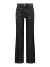 Diesel Bootcut And Flare Jeans D-akii 068hn In Black