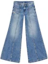 Diesel Bootcut And Flare Jeans D-akii 09h95t Jeans In Blue
