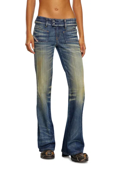 Diesel Bootcut E Flare Jeans In Blu