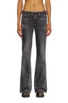 Diesel Bootcut E Flare Jeans In Nero