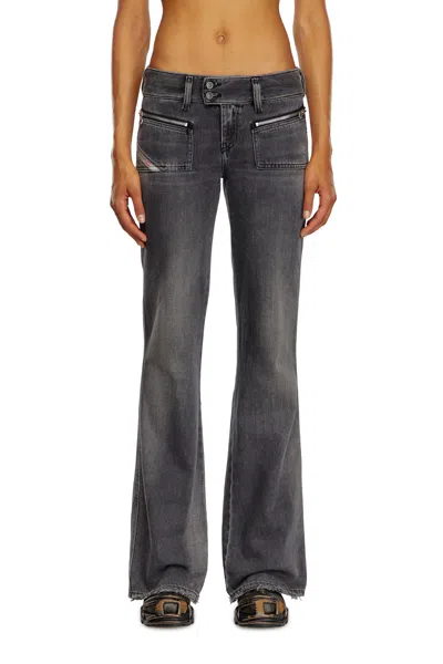 Diesel Bootcut E Flare Jeans In Nero