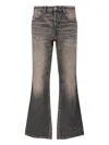 Diesel Bootcut Faded Jeans In Gray