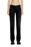 Diesel Bootcut Jeans In Black