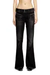 Diesel Bootcut Jeans In Black