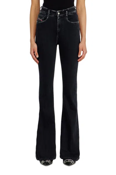 Diesel Bootcut Jeans In Black