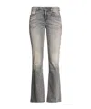 Diesel Bootcut Jeans In Black
