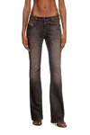 Diesel Bootcut Jeans In Black