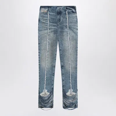 DIESEL DIESEL BOOTCUT JEANS D-GINNA WASHED EFFECT