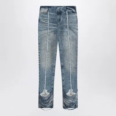 Diesel Bootcut Jeans D-ginna Blue Washed Effect