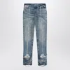 Diesel Bootcut Jeans D-ginna Blue Washed Effect Women In Blue