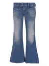 Diesel Jeans With Belt Loops In Blue