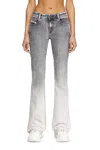 Diesel 1969 D-ebbey Bootcut Jeans In Grey