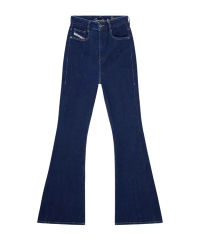 Diesel Bootcut Jeans High Waist 1973 D-partt In Blue
