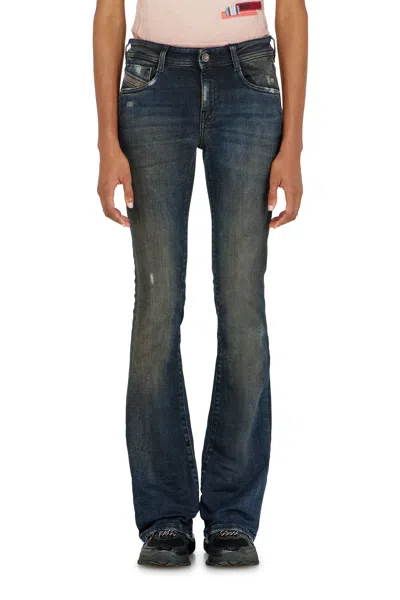 Diesel Bootcut Jeans Low Waist 1969 D-ebbey,, Zip Fly In Blue