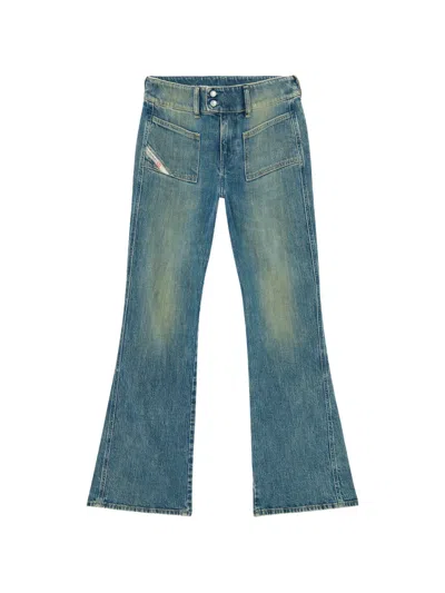 Diesel Bootcut Jeans Low-waist D-hush In Blue
