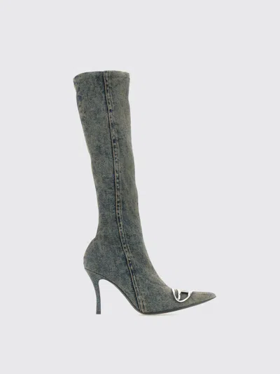 Diesel Boots  Woman Color Blue