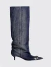 Diesel フラットショートブーツ レディース カラー ブルー In Blue