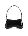 Diesel Women Play Clutch Patent Fabric Shoulder Bag