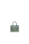 Diesel Borsa Dsl 3d In Denim Solarizzato In Green